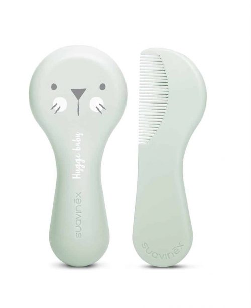⁦סט מברשת ומסרק HYGGE BABY- ירוק⁩ – תמונה ⁦2⁩