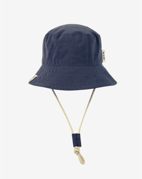 כובע קיץ כחול עם רצועה