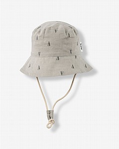 כובע קיץ אפור מודפס