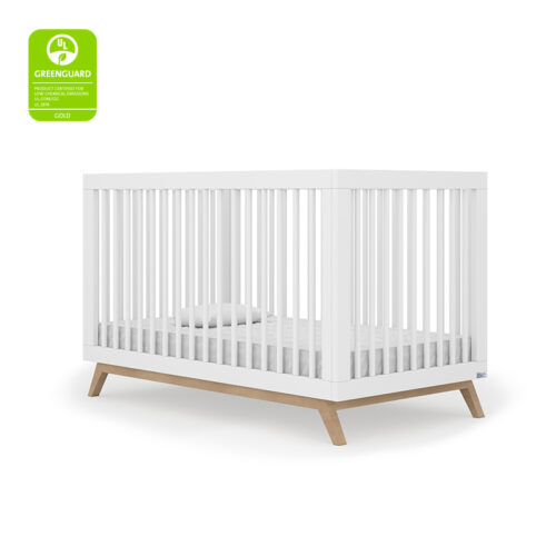 מיטת תינוק – ריי לבנה וטבעי- רהיטי סגל