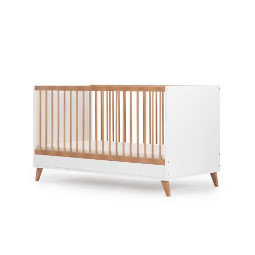 מיטת תינוק וולקנו XL-140 ס"מ- לבן- רהיטי סגל